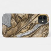 Glamour 002 flüssige Brauntöne Case-Mate iPhone Hülle (Rückseite (Horizontal))