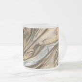 Glamour 002 flüssige Brauntöne Mattglastasse (VorderseiteRechts)