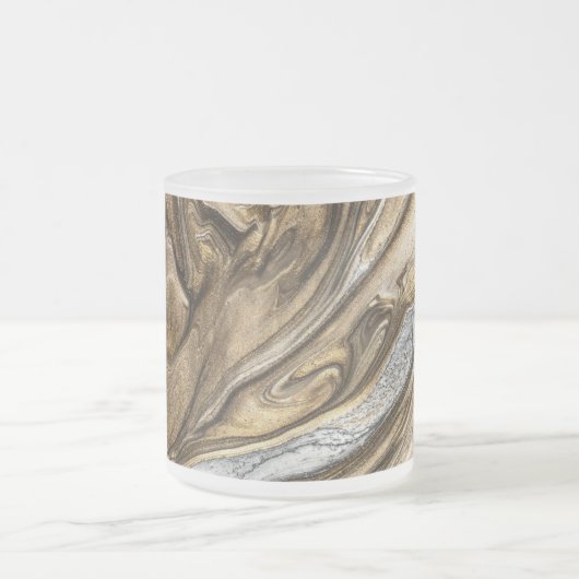 Glamour 002 flüssige Brauntöne Mattglastasse (Mittel)