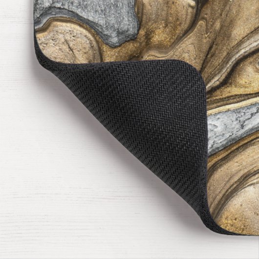 Glamour 002 flüssige Brauntöne Mousepad (Ecke)