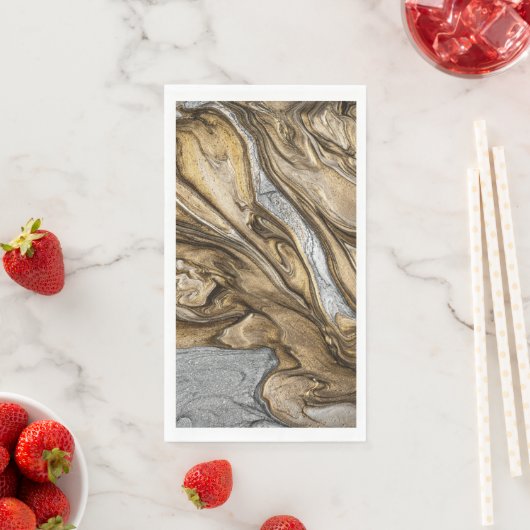 Glamour 002 flüssige Brauntöne Serviette (Beispiel)