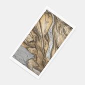 Glamour 002 flüssige Brauntöne Serviette (Ecke)