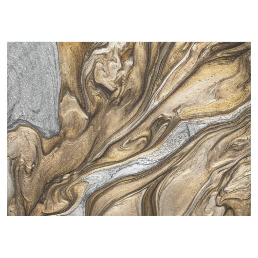 Glamour 002 flüssige Brauntöne Tischdecke (Vorderseite (Horizontal))