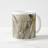 Glamour 003 flüssige Brauntöne Jumbo-Tasse (Vorderseite Rechts)