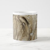 Glamour 003 flüssige Brauntöne Jumbo-Tasse (Vorderseite)