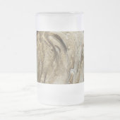 Glamour 003 flüssige Brauntöne Mattglas Bierglas (Mittel)