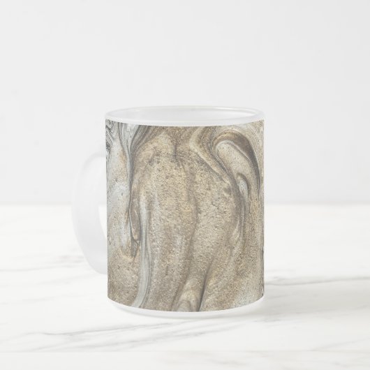 Glamour 003 flüssige Brauntöne Mattglastasse (Vorderseite Links)