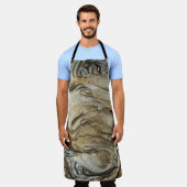 Glamour 003 flüssige Brauntöne Schürze (Getragen)