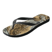 Glamour 004 Brauntöne flip Flops Badesandalen (Schrägansicht)