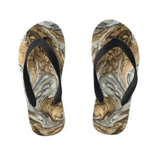 Glamour 004 flüssige Brauntöne Kinderbadesandalen