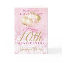 Glamour 10. Hochzeit Jubiläum Daughter Son