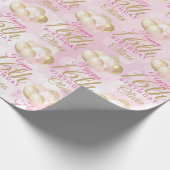 Glamour 16. Geburtstagsballon Geschenkpapier (Ecke)