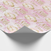 Glamour 18. Geburtstagsballon Geschenkpapier (Ecke)