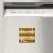 Glamour 25. Gold Stiletto Magnet (In Situ (Geschirrspüler))