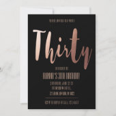 Glamour, 30 Geburtstagseinladungen Einladung (Vorderseite)