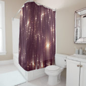 Glamour abstrakte rosa Lichter mit Glitzer Duschvorhang (Beispiel)