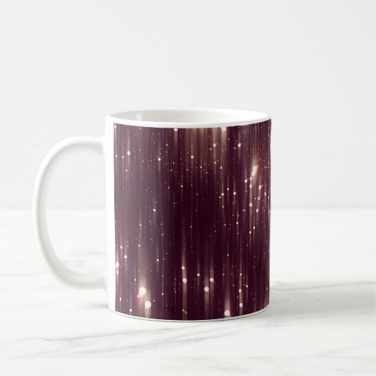 Glamour abstrakte rosa Lichter mit Glitzer Kaffeetasse (Links)