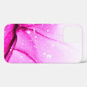 Glamour Alcohol Ink. Red Soft Canvas. Pink Mixed P Case-Mate iPhone Hülle (Rückseite (Horizontal))