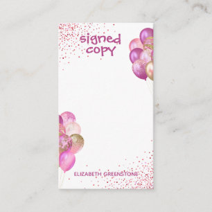 Glamour Autor Werbesignierte Kopie Begleitkarte