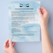 Glamour Azure EYELASH EXTENSION CONSENT FORMULAR Flyer (Hand)