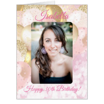 Glamour Balloon Foto Template Geburtstag