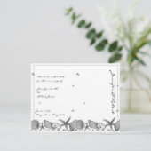 Glamour Beach in Silver Save the Date Card (Stehend Vorderseite)
