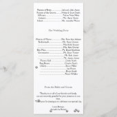 Glamour Beach in Silver Wedding Programm (Rückseite)