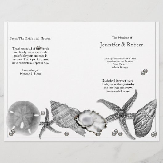 Glamour Beach in Silver Wedding Programm (Vorderseite)