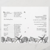 Glamour Beach in Silver Wedding Programm (Rückseite)