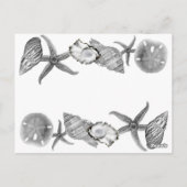 Glamour Beach in Silver Wedding Tischnummer (Rückseite)