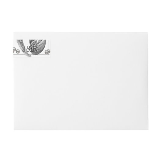 Glamour Beach Silver Wedelwrap um Label (Vorderseite)