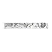 Glamour Beach Silver Wedelwrap um Label (Person)