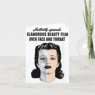 "Glamour Beauty Film" im Vintagen Stil - Note Card Feiertagskarte