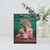 Glamour Bengalisch Cat Postkarte (Stehend Vorderseite)