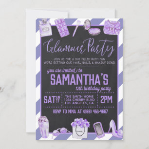 Glamour Birthday Party Einladung