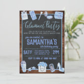 Glamour Birthday Party Einladung (Stehend Vorderseite)