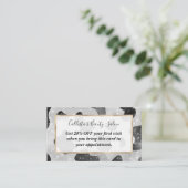 Glamour Black Funkelnd Glitzer Sequins Kuh Printin Rabattkarte (Stehend Vorderseite)