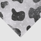 Glamour Black Funkelnd Glitzer Sequins Kuh Printin Seidenpapier (Ausschnitt)