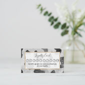 Glamour Black Funkelnd Glitzer Sequins Kuh Printin Treuekarte (Stehend Vorderseite)