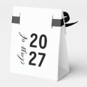 Glamour Black Gold Bow Abschluss Geschenkschachtel (Rückseite)