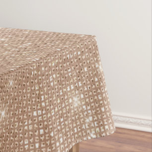 Glamour Black Gold Glitzer Kurven Dreieck Geo Tischdecke