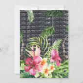 Glamour Boho Tropical Deer Antler Brautparty (Rückseite)