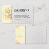 Glamour Bokeh Wedding Planner (Gold) Terminkarte (Vorne/Hinten)
