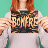 Glamour Bonfire Kunst Einladung