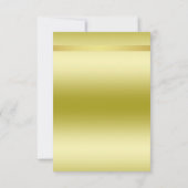 Glamour Bow & Ribbon RSVP Karte (Rückseite)