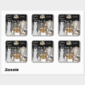 Glamour BRAUTPARTY GÜNSTIG DANK IHNEN STICKERS (Blatt)