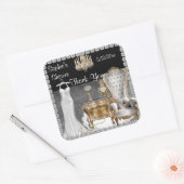 Glamour BRAUTPARTY GÜNSTIG DANK IHNEN STICKERS (Umschlag)