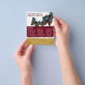 Glamour Butterflies, Beautician, Schönheitssalon Flyer (Gruppe)
