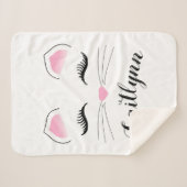 Glamour Cat Face Sherpadecke (Vorderseite (Horizontal))