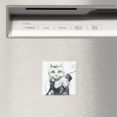 Glamour Cat Magnet (In Situ (Geschirrspüler))